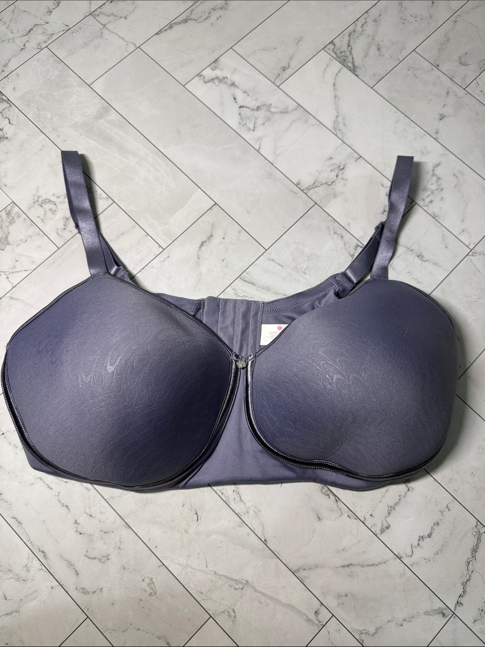 Breezies Featherlite Breathable Wirefree T-shirt Bra Heather Blue 40D